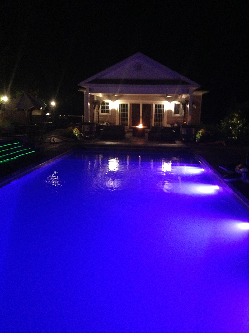 Swimming pool and stamped concrete project example 187